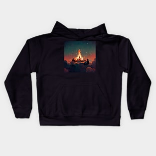 Campfire in Heaven - best selling Kids Hoodie